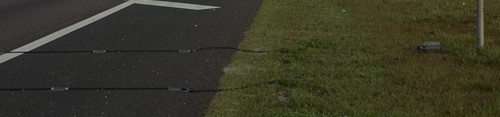 Traffic Counter on side of road